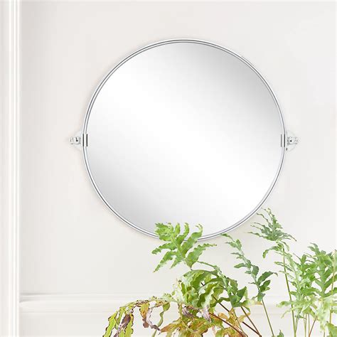 round pivot bathroom mirrors